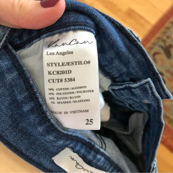 KanCan Skinny Jeans Distressed Moto Denim Ankle KC8201D 25 - Picture 5 of 6